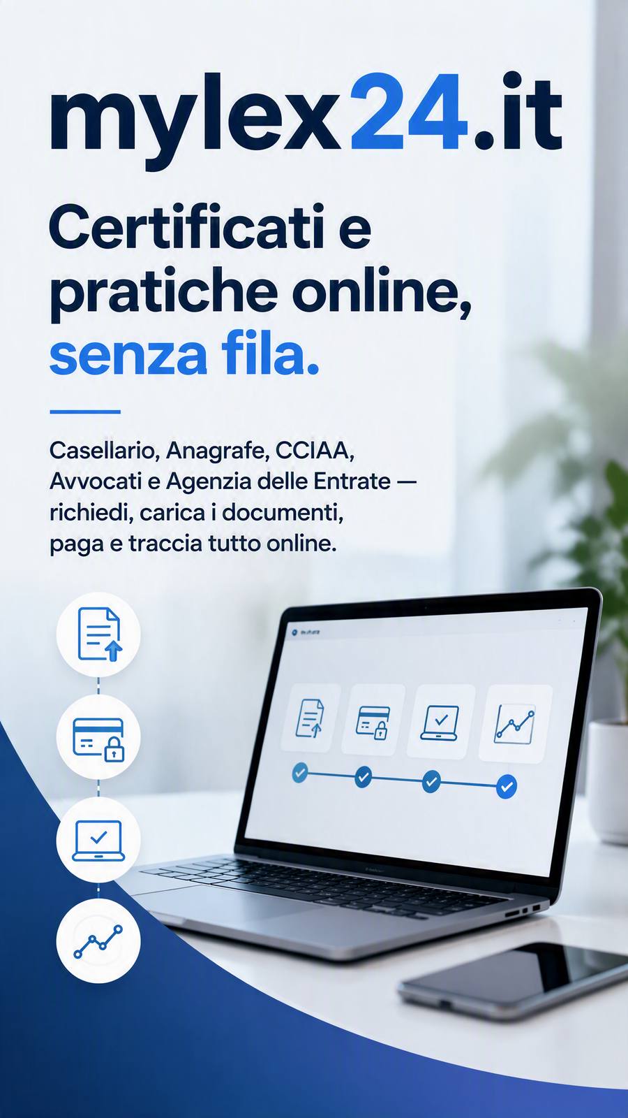 MyLex24: certificati e pratiche online, senza fila